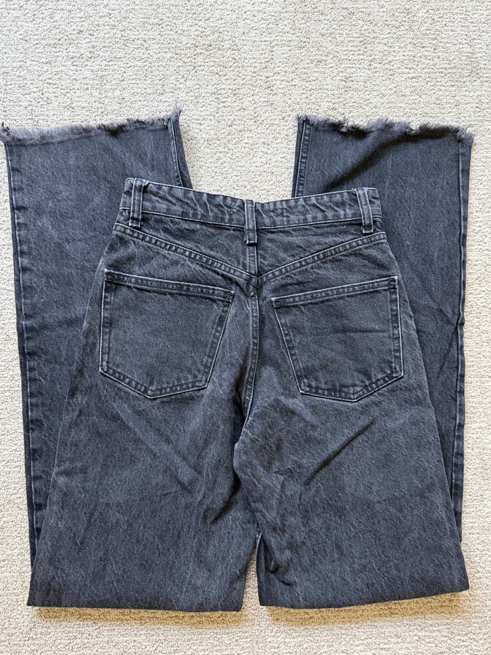 ZARA High-Rise Black Washed Women’s Jeans